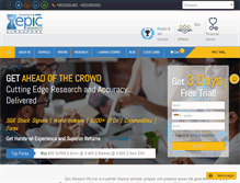 Tablet Screenshot of epicresearch.sg